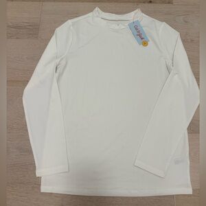Cat & Jack White Long Sleeve Swim Rashguard Size XL 14 Husky